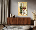 34077 White Burgundy Wine, Acrylic Glass Art