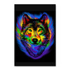 35471 Rainbow Wolf, Acrylic Glass Art