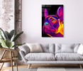 85045 Purple Frenchie, Acrylic Glass Art