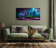 39341 02 Mystical Neon Forest, Acrylic Glass Art