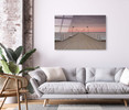 10836 Pink Pier Sunset, Acrylic Glass Art