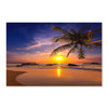 10930 Yellow Beach Sunset, Acrylic Glass Art