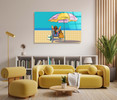 17047 Relaxing by the Sea, Acrylic Glass Art