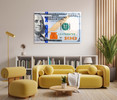 36300 $100 Dollar Bill, Acrylic Glass Art