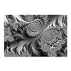 31020 Black and White Fractal, Acrylic Glass Art