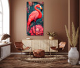 70038 02 Pink Flamingo III, Acrylic Glass Art