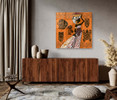 14137 04 African Tribal Woman II, Acrylic Glass Art