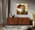 14153 04 African Lion, Acrylic Glass Art