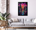 69052 Sunset City, Acrylic Glass Art