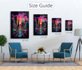 69052 Sunset City, Acrylic Glass Art