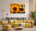 15013 Sunflower Field,  Acrylic Glass Art