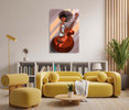 14208 Cello Girl, Acrylic Glass Art
