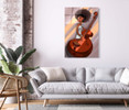 14208 Cello Girl, Acrylic Glass Art