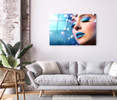 55015 Lady in Blue, Acrylic Glass Art