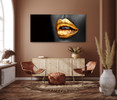 55073 02 Gold Lip, Acrylic Glass Art