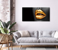 55073 02 Gold Lip, Acrylic Glass Art