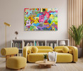 71050 Doodle Style VII, Acrylic Glass Art