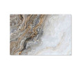 31141 White Gold Mineral Rock, Acrylic Glass Art