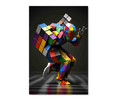14055 Rubix Cube Man, Acrylic Glass Art