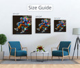 14058-04 Rubix Cube Man, Acrylic Glass Art