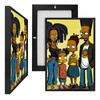 MINI14115 Human Simpsons III, Framed UV Poster Board