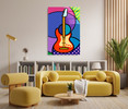 17118 Electric Guitar, Acrylic Glass Art