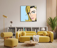 17086-04 Blonde Woman, Acrylic Glass Art