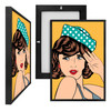 MINI17050 Sailor Woman, Framed UV Poster Board