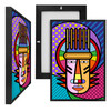 MINI17076 Tribal Mask II, Framed UV Poster Board