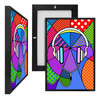 MINI17078 Headphones, Framed UV Poster Board