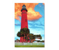 21073 Ponce de Leon Inlet Lighthouse Sunset, Acrylic Glass Art