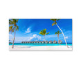 10772-02 Maldives Luxury Resort Villas, Acrylic Glass Art