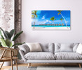 10772-02 Maldives Luxury Resort Villas, Acrylic Glass Art