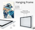 70273 Blue Eagle Watercolor, Acrylic Glass Art