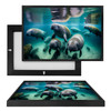 MINI50052 Manatee Aggregation, Framed UV Poster Board