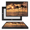 MINI11669 Warm Island Sunset, Framed UV Poster Board