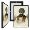 MINI13101 Seated Turk With A Dagger In His Belt, Framed UV Poster Board