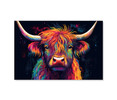 73040 Rainbow Cow, Acrylic Glass Art