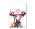 73181 Rainbow Cow Glasses II, Acrylic Glass Art