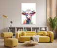 73181 Rainbow Cow Glasses II, Acrylic Glass Art