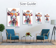 73182 Rainbow Cow Glasses III, Acrylic Glass Art
