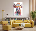 73182 Rainbow Cow Glasses III, Acrylic Glass Art