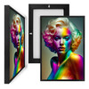 MINI16020 Rainbow Monroe, Framed UV Poster Board