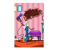 14208-1 Blow Drying Hair, Acrylic Glass Art