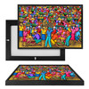 MINI14012 African People, Framed UV Poster Board