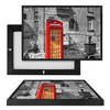 MINI20457 Red Telephone Booth, Framed UV Poster Board