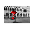 20464 Red Umbrella Kiss, Acrylic Glass Art