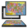MINI48533 Pictorial Map of the United States, Framed UV Poster Board