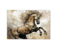 73077 Bronze Horse, Acrylic Glass Art