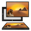 MINI14513 Sphynx and Desert Pyramids Sunset, Framed UV Poster Board